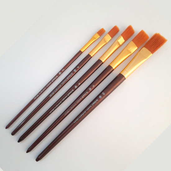 Brushes - Flat #7 - Set Of 5