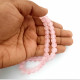 Glass Beads 8mm Round - Pastel Dual Baby Pink - 1 String / 100 Beads