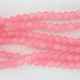 Glass Beads 8mm Round - Pastel Pink - 1 String / 100 Beads