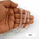 Glass Beads 8mm Round - Clear - 1 String / 100 Beads