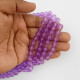 Glass Beads 8mm Round - Matte T. Lilac - 1 String / 100 beads