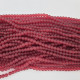 Glass Beads 8mm Round - Matte Red Frosted - 1 String / 100 beads