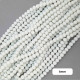 Glass Beads 6mm Round - Matte White - 1 String / 130 Beads