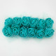 Foam Flowers - Rose 20mm - Turquoise - Pack of 12
