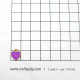 Enamel Charms 12mm - Heart #10 - Lilac - 4 Charms