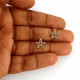 Metal Charms 14mm Flower #25 - Golden - 20 Charms