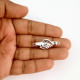 Magnetic Clasps #7 Hand Hold - Silver Finish - 1 Set