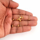 Earring Studs 6mm - Cup - Golden Finish - 50 Pairs