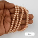 Glass Beads 6mm Pearl Finish - Champagne - 1 String / 120 Beads