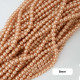 Glass Beads 8mm Pearl Finish - Champagne - 1 String / 95 Beads