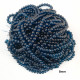 Glass Beads 8mm Round - Prussian Blue - 1 String / 100 Beads