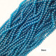 Glass Beads 8mm Round - Ocean Blue - 1 String / 100 Beads