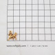 Metal Charms 14mm Horse #1 - Golden - 10 Charms