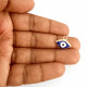 Enamel Charms 16mm Evil Eye - Blue - 5 Charms