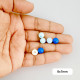 Acrylic Beads 8mm Round - Blue Assorted - 20gms / 70 Beads