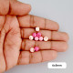 Acrylic Beads 6mm Round - Pink Assorted - 20gms / 185 Beads