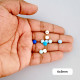 Acrylic Beads 6mm Round - Blue Assorted - 20gms / 185 Beads