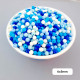Acrylic Beads 6mm Round - Blue Assorted - 20gms / 185 Beads