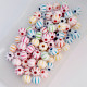 Acrylic Beads 7.5mm - Pumpkin Assorted - 20gms / 95 Beads