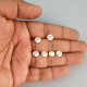 Acrylic Beads 7mm Disc Smiley - Assorted - 140 Beads