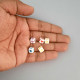 Acrylic Beads 7mm Cube Heart - Assorted - 75 Beads