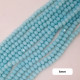 Glass Beads 6mm Rondelle Faceted - Ice Blue - 1 String / 80 Beads