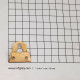 Wall Hooks #3 - 30mm Keyhole - Golden - Pack of 5