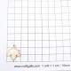 Enamel Charms 24mm Maple Leaf - White - 1 Charm