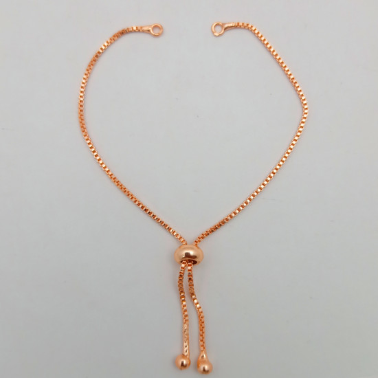 Bracelet Chains Adjustable - Rose Gold Finish - 4 inches