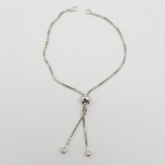 Bracelet Chains Adjustable - Silver Finish - 4 inches