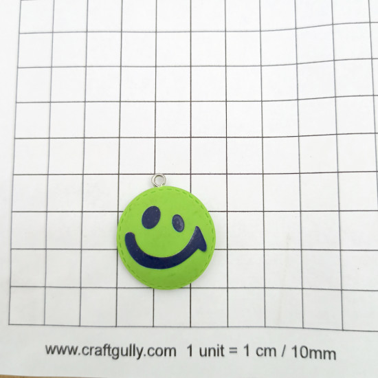 Pendant #37 - 25mm Smiley Assorted - Pack of 3