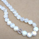 Glass Beads 8mm Disc Faceted - Clear With Lustre - 1 String / 38 Beads