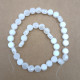 Glass Beads 8mm Disc Faceted - White - 1 String / 38 Beads