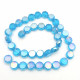 Glass Beads 8mm Disc Faceted - Sky Blue With Lustre - 1 String / 38 Beads