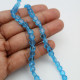 Glass Beads 6mm Disc Faceted - Sky Blue With Lustre - 1 String / 48 Beads