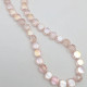 Glass Beads 6mm Disc Faceted - Light Pink With Lustre - 1 String / 48 Beads