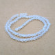 Glass Beads 4mm Bicone Faceted - Clear - 1 String / 80 Beads
