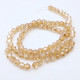 Glass Beads 4mm Bicone Faceted - Champagne - 1 String / 80 Beads