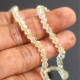 Glass Beads 4mm Bicone Faceted - Pale Yellow - 1 String / 80 Beads