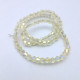 Glass Beads 4mm Bicone Faceted - Pale Yellow - 1 String / 80 Beads