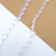 Glass Beads 9mm Oval Twisted Faceted - Clear & Lustre - 1 String / 30 Beads