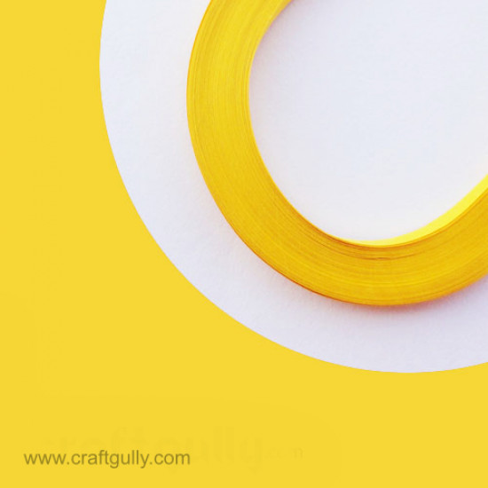 Quilling Strips 1mm Marigold Yellow #2 - 17Inch - 100 Strips