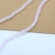 Glass Beads 3mm Round Faceted - Baby Pink - 1 String / 145 Beads