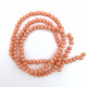 Glass Beads 3mm Round Faceted - Salmon - 1 String / 145 Beads