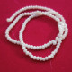 Glass Beads 3mm Round Faceted - White - 1 String / 145 Beads