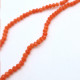 Glass Beads 3mm Round Faceted - Coral - 1 String / 145 Beads