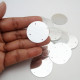Sequins #83 - 32mm Round - Silver - 10gms
