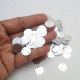 Sequins #87 - 13mm Round - Silver - 10gms