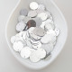Sequins #87 - 13mm Round - Silver - 10gms