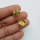 Connectors #126 - 12mm - 1/1 Rings - Om Antique Golden - 5 Pcs